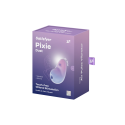 Stimulateur clitoridien par onde de pression sans contact et par vibration USB violet et rose, Pixie Dust Satisfyer - CC597836