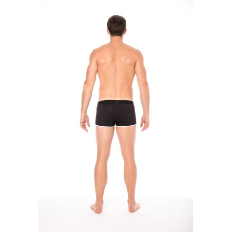 Mini-Pants noir échancré avec zip
