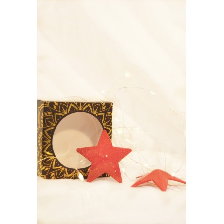 Caches-tétons étoile Métal rouge