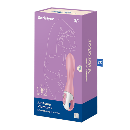 Vibromasseur gonflable G-Spot rose USB Air Pump Vibrator 2 Satisfyer