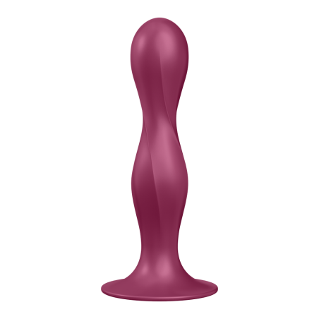 Gode ventouse silicone rouge Double Ball-R Satisfyer - CC597842