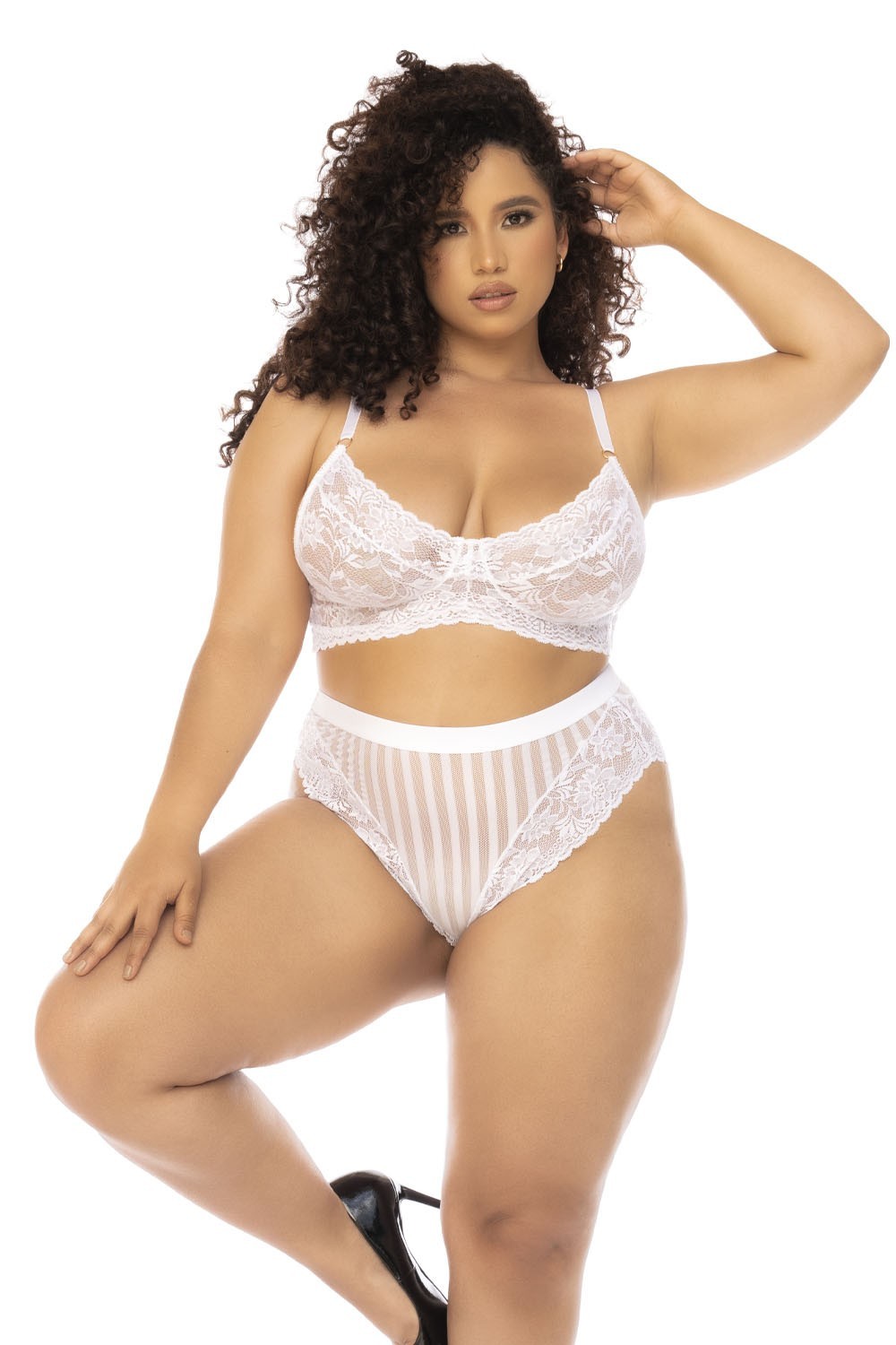 Ensemble 2 pièces blanc grande taille Emberly