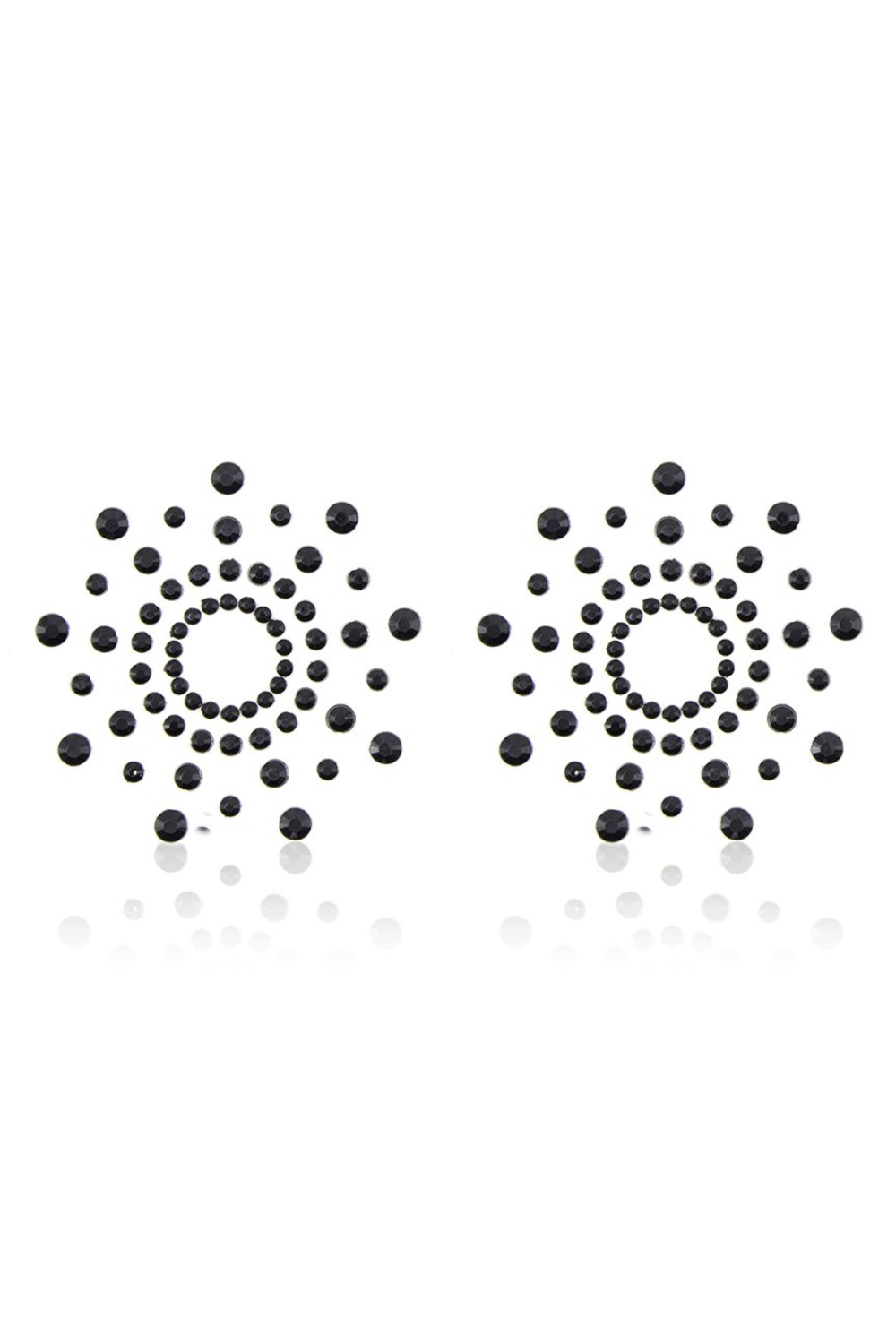 Cache tétons strass noir