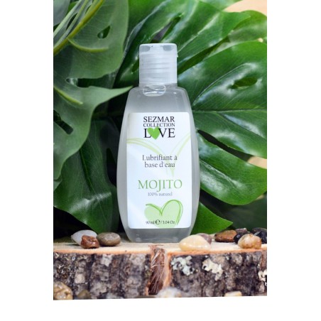 Lubrifiant à base d'eau 100% naturel Mojito 90 ml