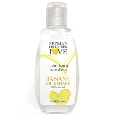 Lubrifiant à base d'eau 100% naturel Banane Milkshake 90 ml