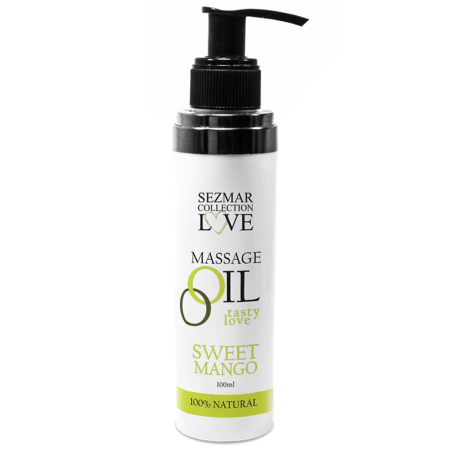 Huile de massage comestible mangue 100% naturelle 100ml