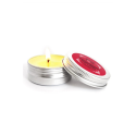 Mini Bougie de massage mousse de fraise 30ml 100% naturelle