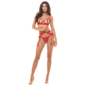 Ensemble 3 pièces rouge - REN53050-TRED