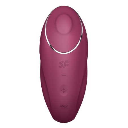 Vibromasseur à poser, stimulateur clitoridien rouge Tap  Climax 1 Satisfyer - CC597858