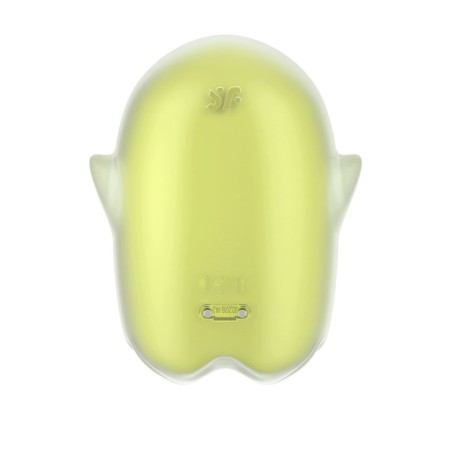 Stimulateur de clitoris fluorescent vibration et air pulsé USB vert Glowing Ghost Satisfyer - CC597852