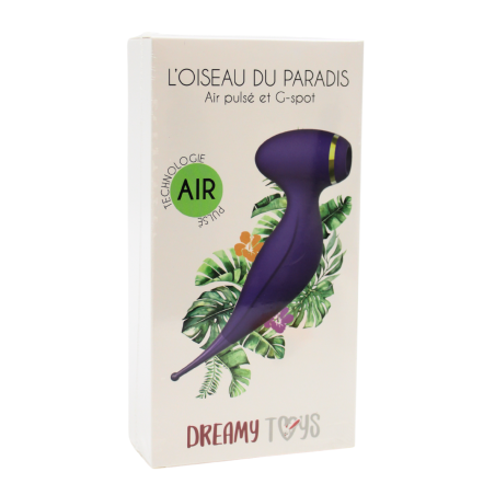 Oiseau du Paradis - Vibromasseur 2 en 1 avec vibration violet