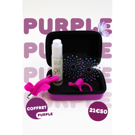 💜 Coffret Purple – Vibes Sensuelles & Détails Pailletés