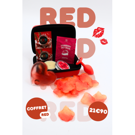 ❤️ Coffret Red – Ambiance sensuelle & plaisirs fruités
