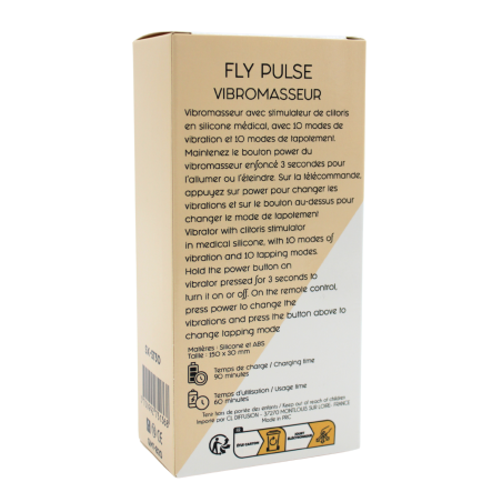 Vibromasseur FLY PULSE Papillon à Double Action Télécommandé - SX-ST30