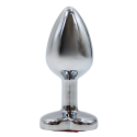 Plug bijou coeur en aluminium bijou rouge Small