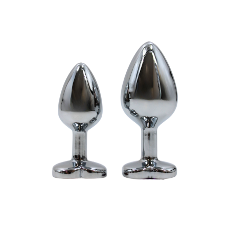 Plug bijou coeur en aluminium bijou rouge Small