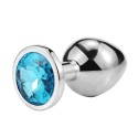 Plug Anal Bijou – Aluminium Bleu (Taille L)