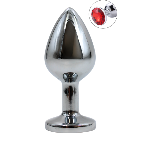 Plug Bijou Anal – Taille M – Cristal Rouge