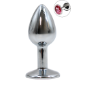 Plug Bijou Anal – Taille S – Cristal Rose (Débutant)