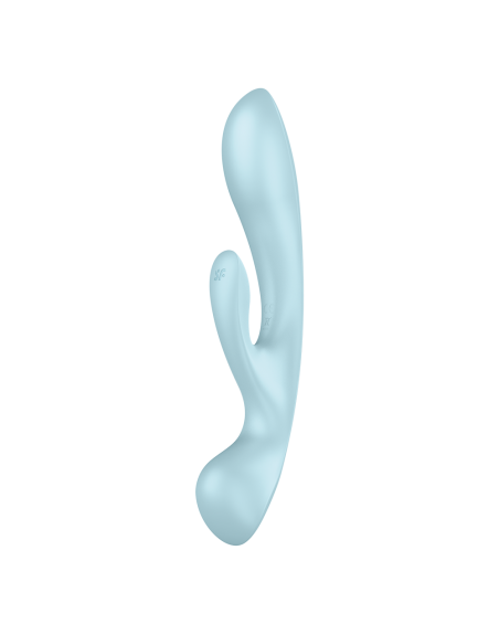 2 en 1 Rabbit point G avec stimulateur de clitoris et Wand Bleu USB Triple Oh Satisfyer - CC597813